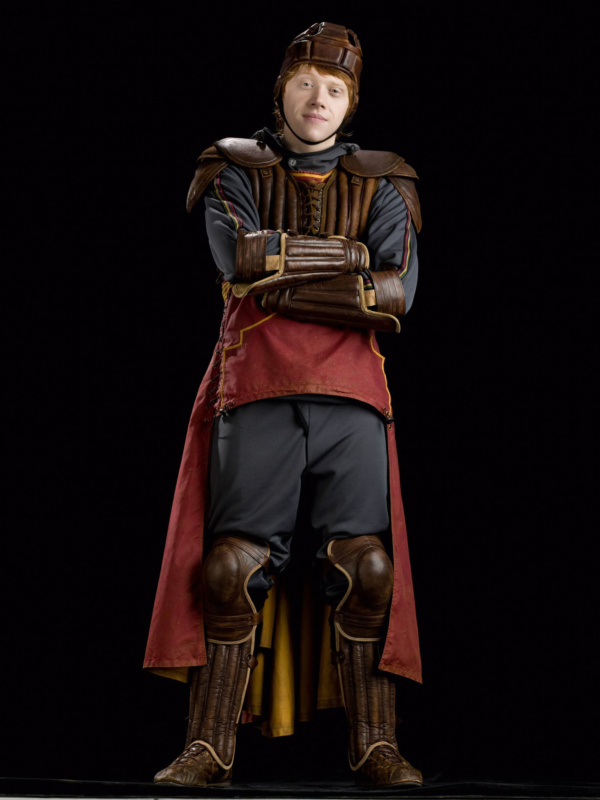Portrait Of Ron Weasley In Quidditch Robes Harry Potter Fan Zone