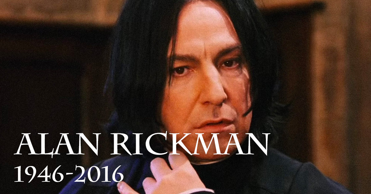 Alan Rickman, Severus Snape in the ‘Harry Potter’ films, passes away at age 69