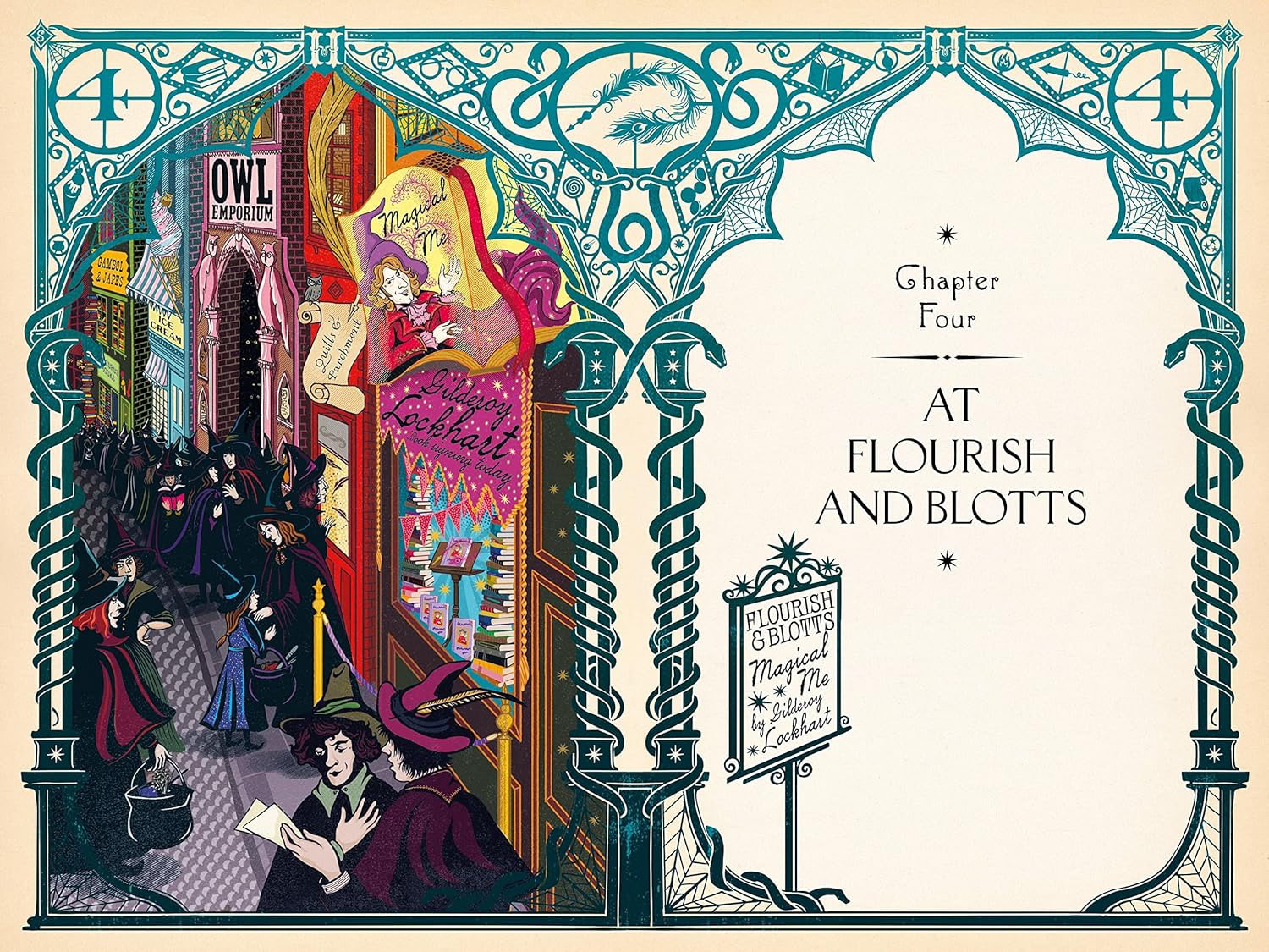 At Flourish and Blotts (MinaLima illustrated edition)