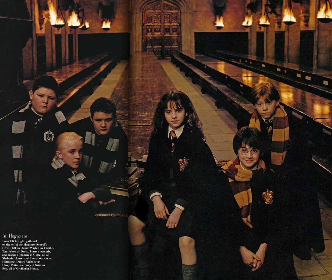 At Hogwarts (Annie Leibovitz ‘Vanity Fair’ photoshoot)