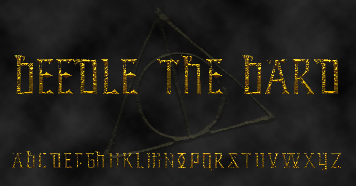 ‘Beedle the Bard’ font