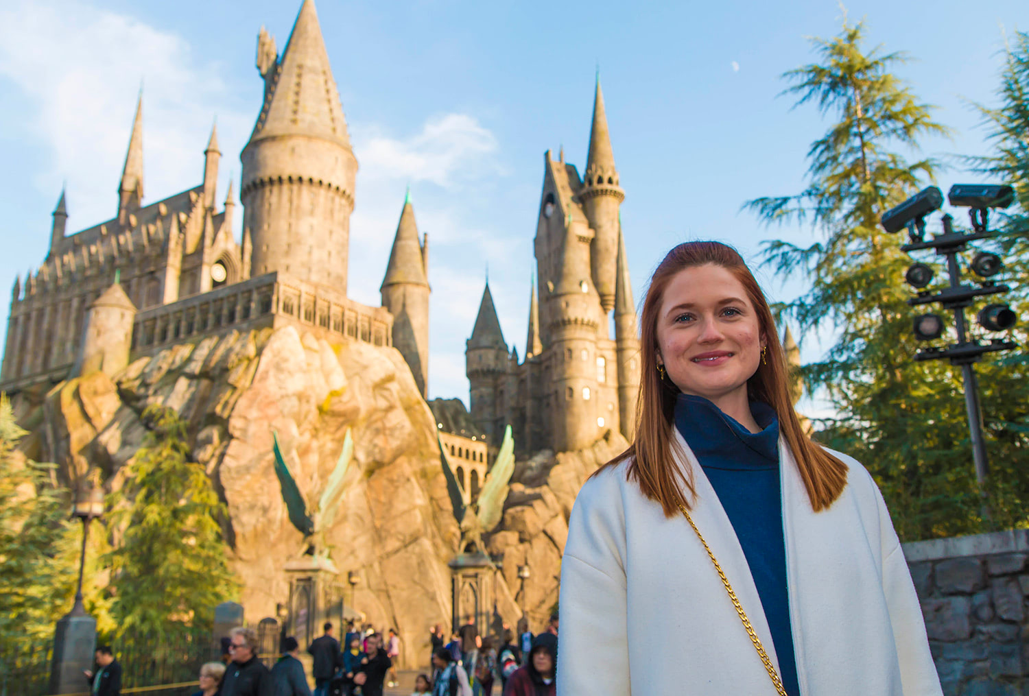 Bonnie Wright at the Wizarding World of Harry Potter theme park