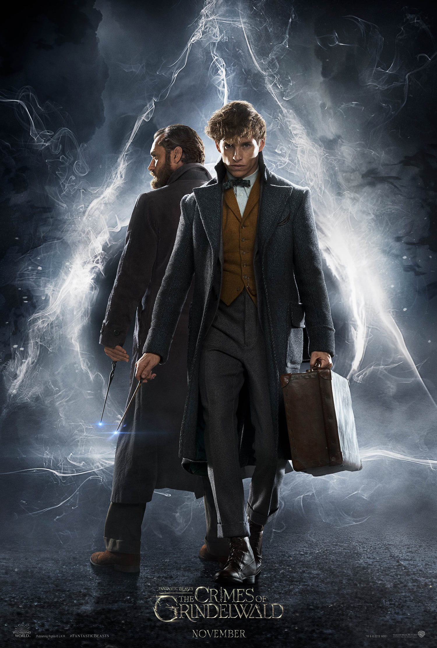 The first 'Fantastic Beasts: Crimes of Grindelwald' poster has been released.