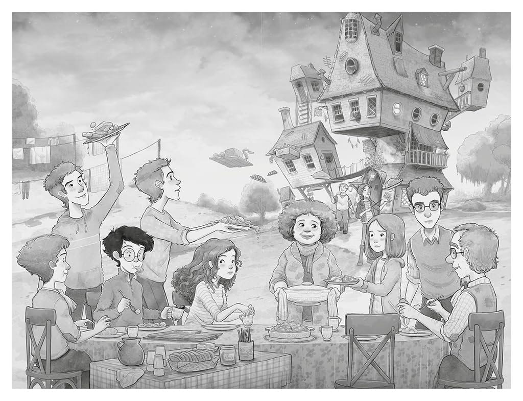 Dinner at the Burrow (Spanish illustrated edition)