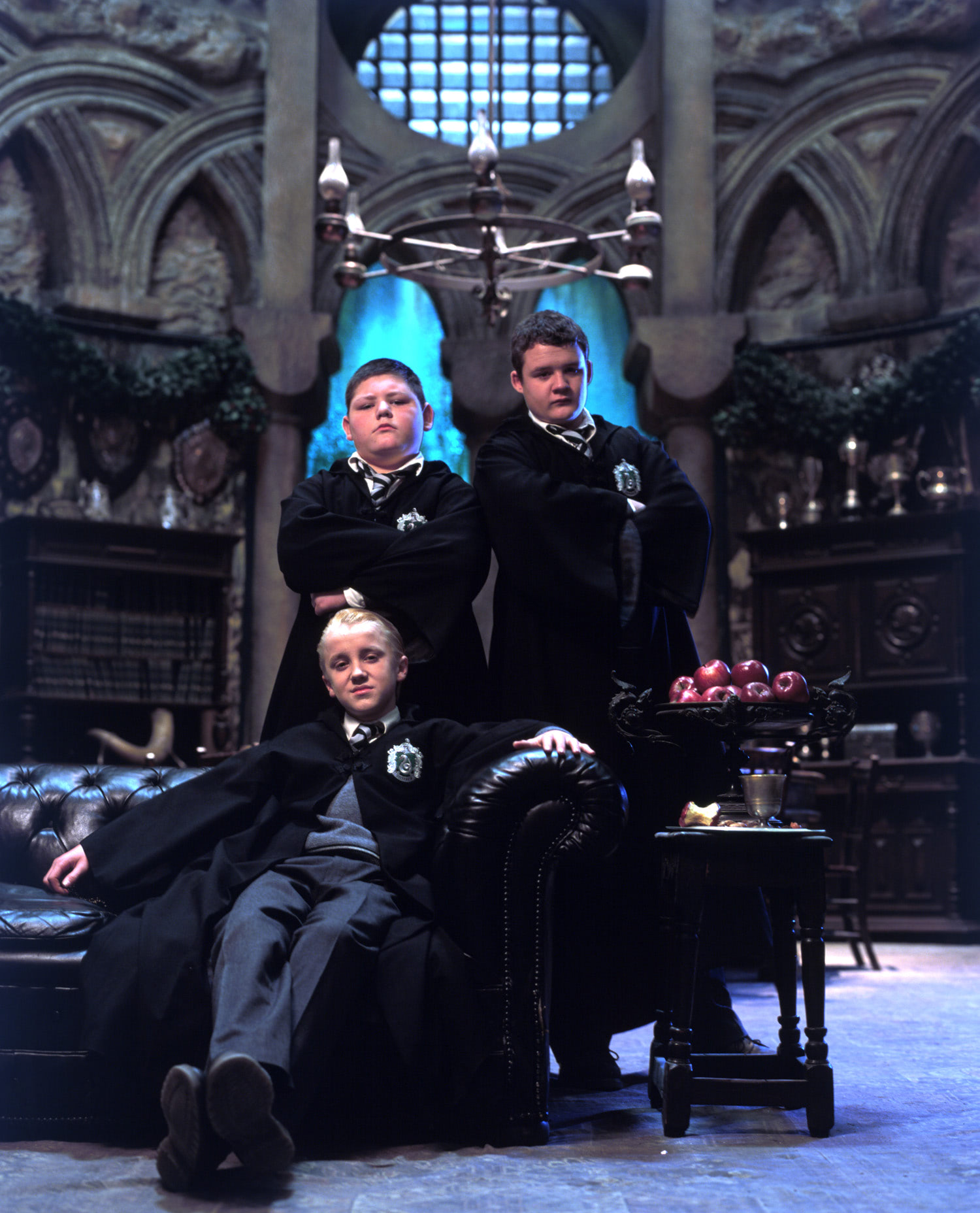 Draco, Crabbe and Goyle in 'Chamber of Secrets'