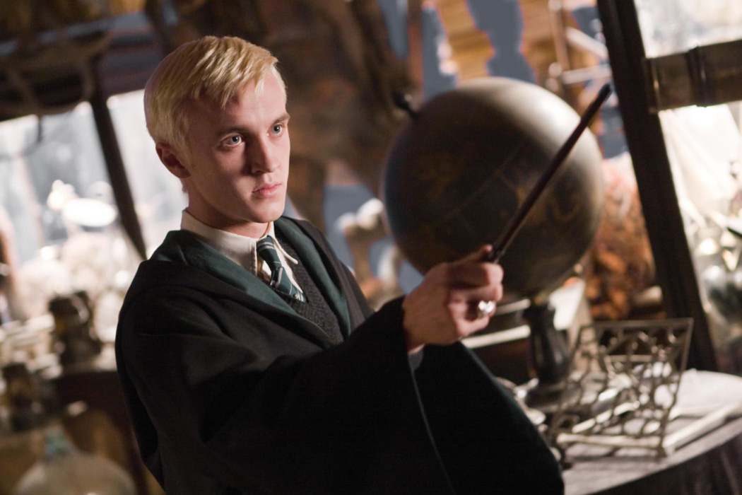 Draco with wand at the ready — Harry Potter Fan Zone