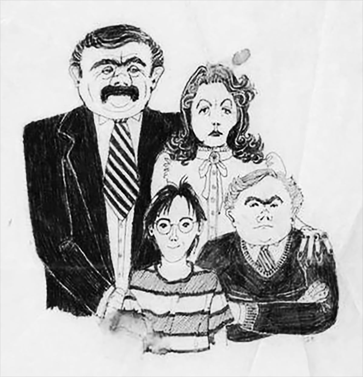 Dursley family and Harry (J.K. Rowling sketch)