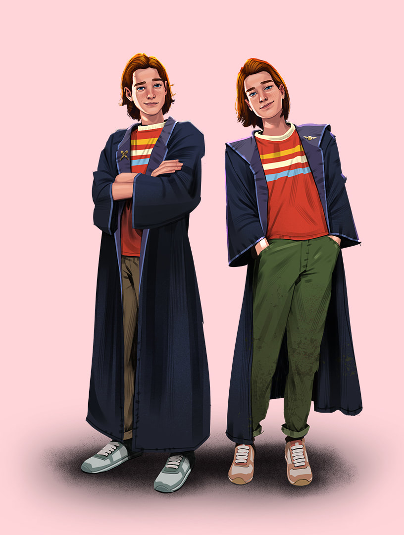 Fred and George Weasley (Studio La Plage illustration)