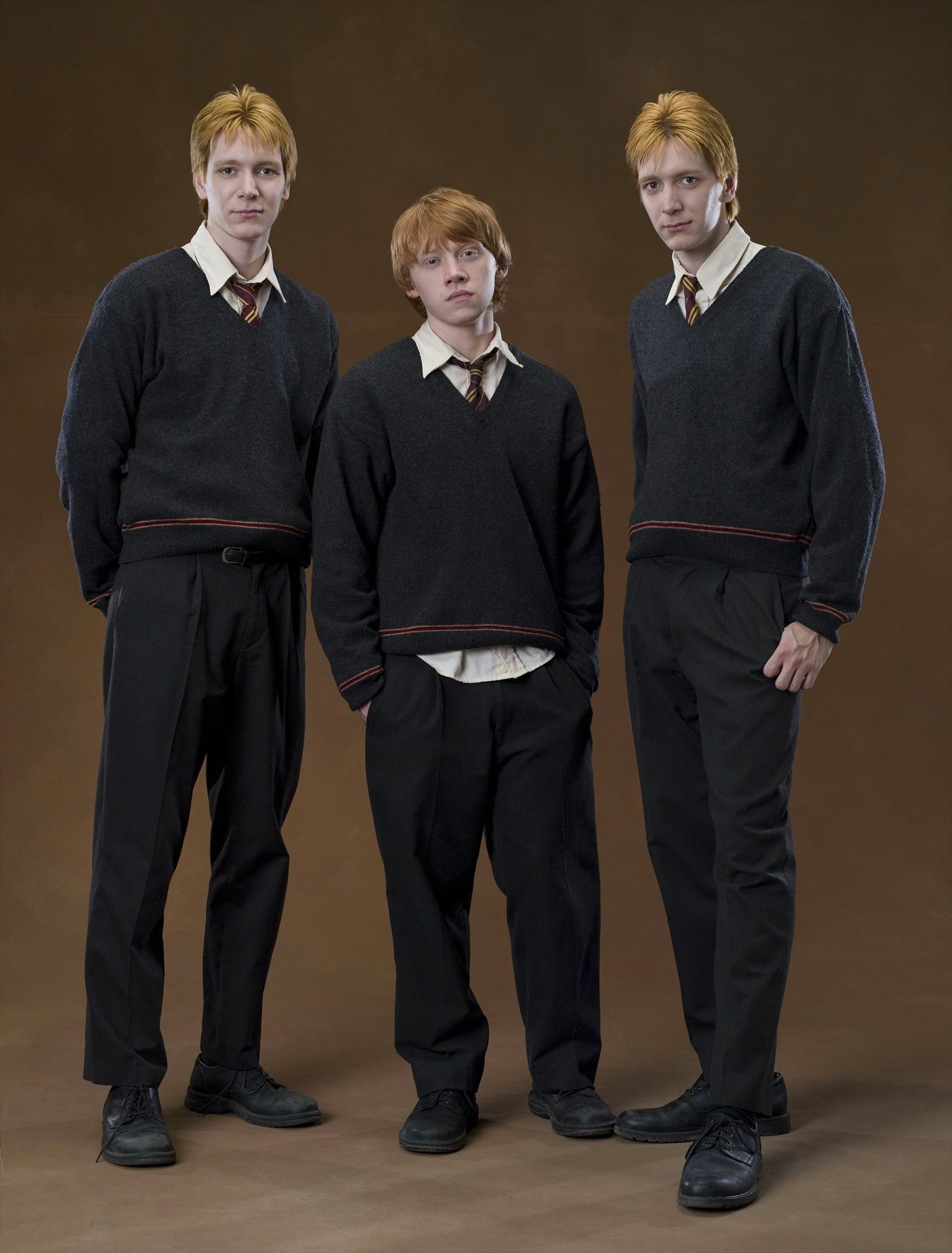 Portrait of Fred, Ron and George Weasley