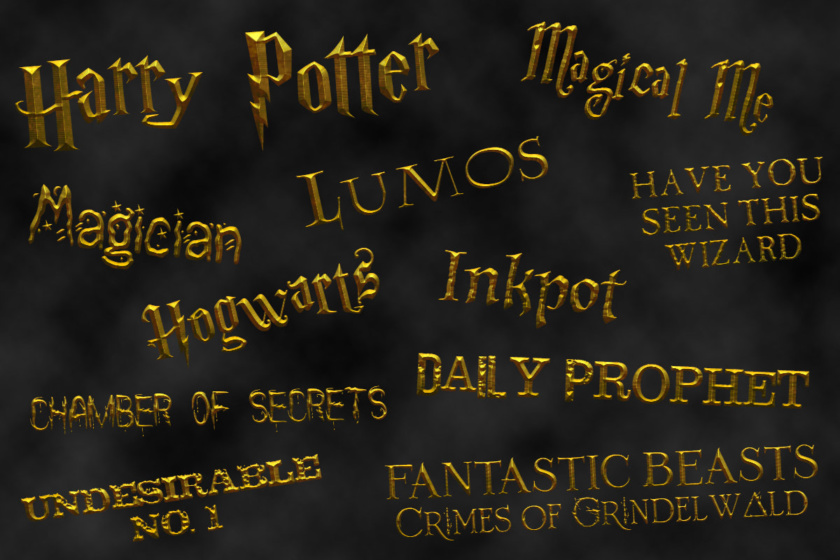 harry potter font for css html
