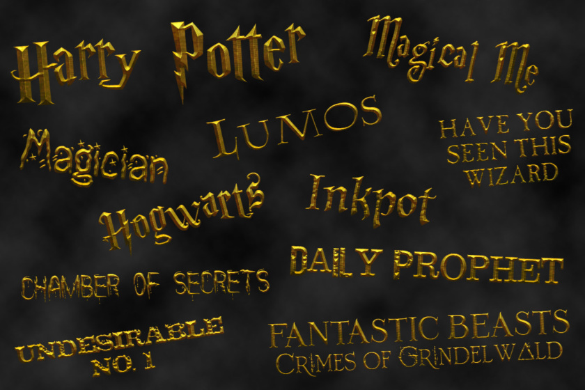Free Harry Potter Font Stencil Printable Sadebaxl