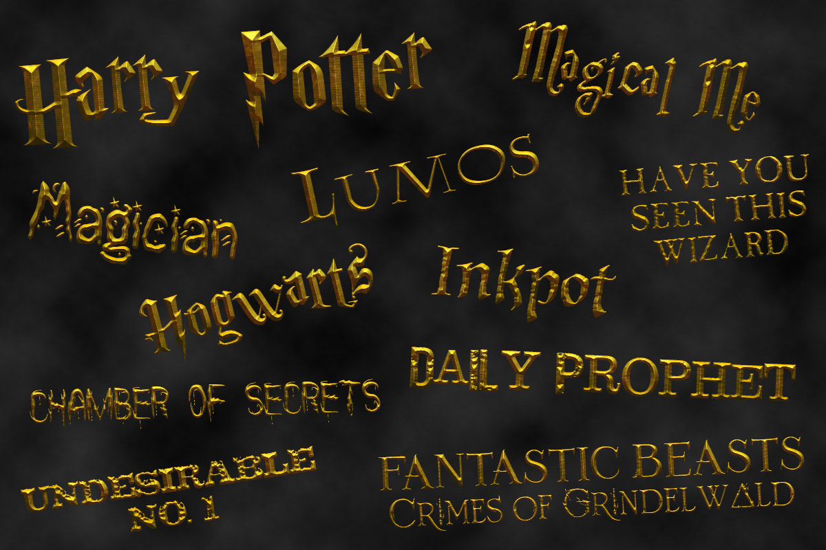 free harry potter font sorcerers stone