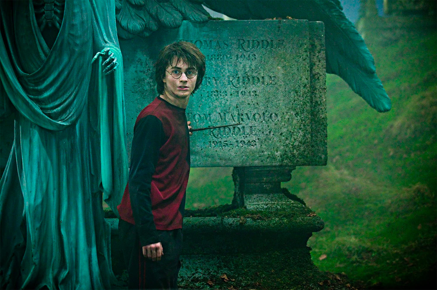 Harry in the graveyard