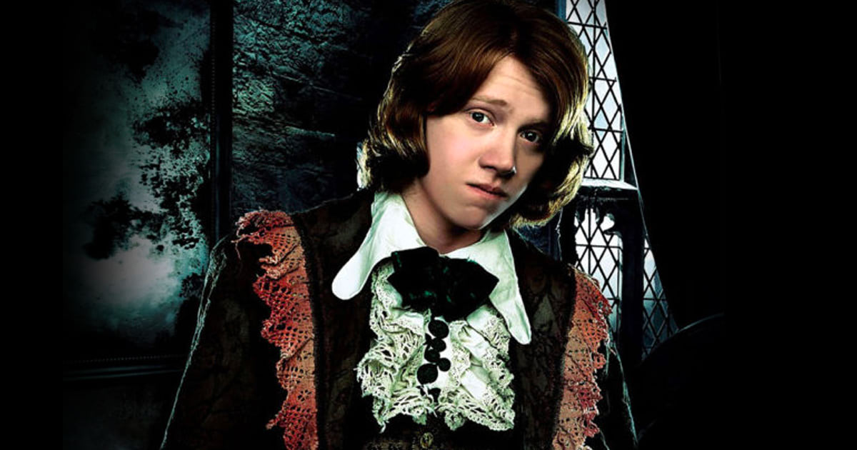 Exclusive ‘Goblet of Fire’ poster showing Ron in Yule Ball attire