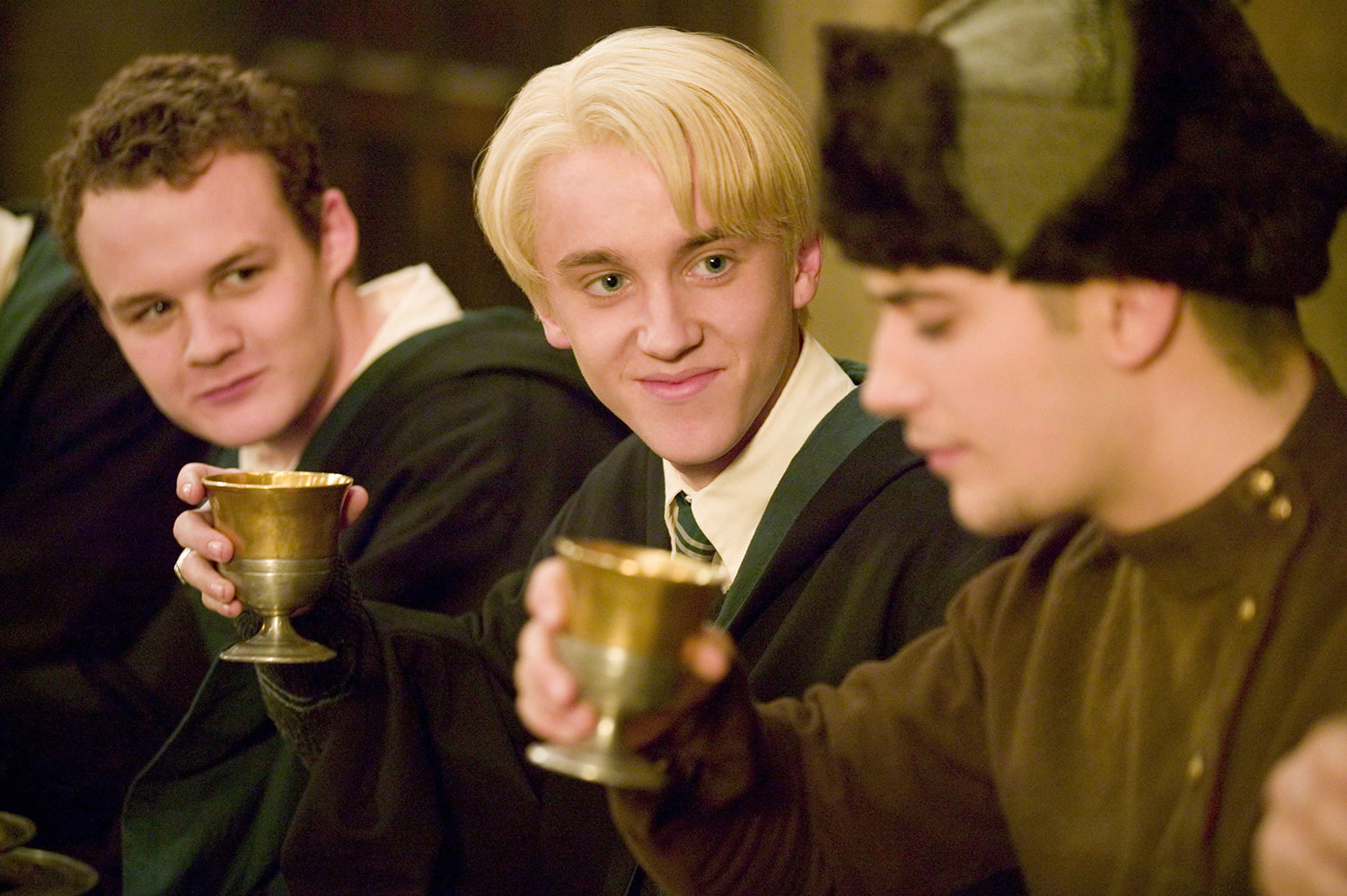 Goyle, Draco and Krum