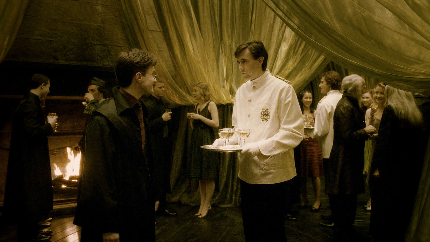 Harry and Neville at Slughorn’s Christmas party