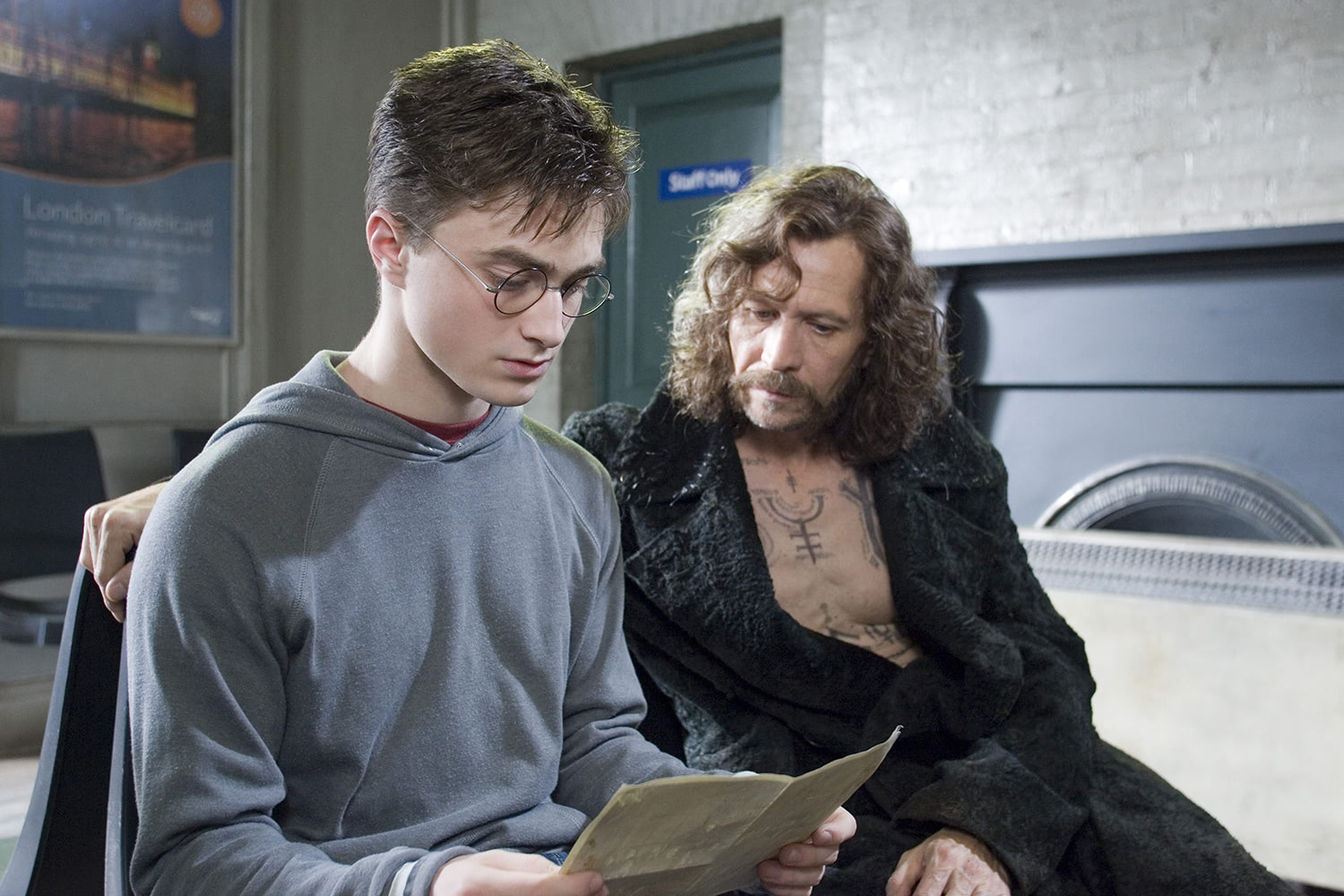 Harry and Sirius at King’s Cross Station