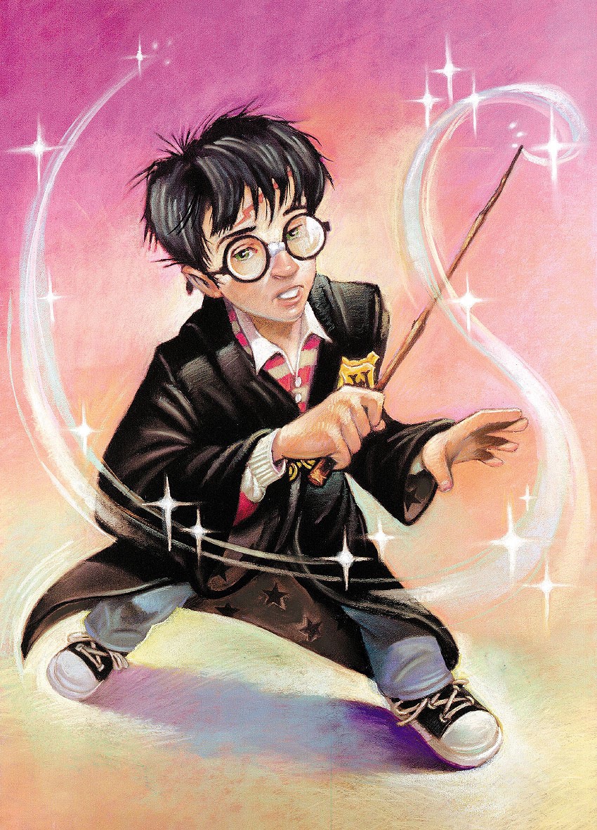 Harry casts a spell