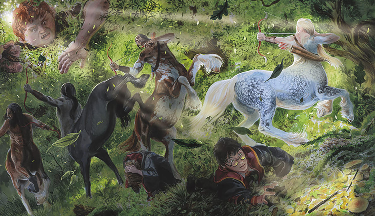 Harry, Grawp and the centaurs