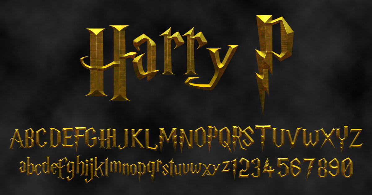 what is a good harry potter font for google