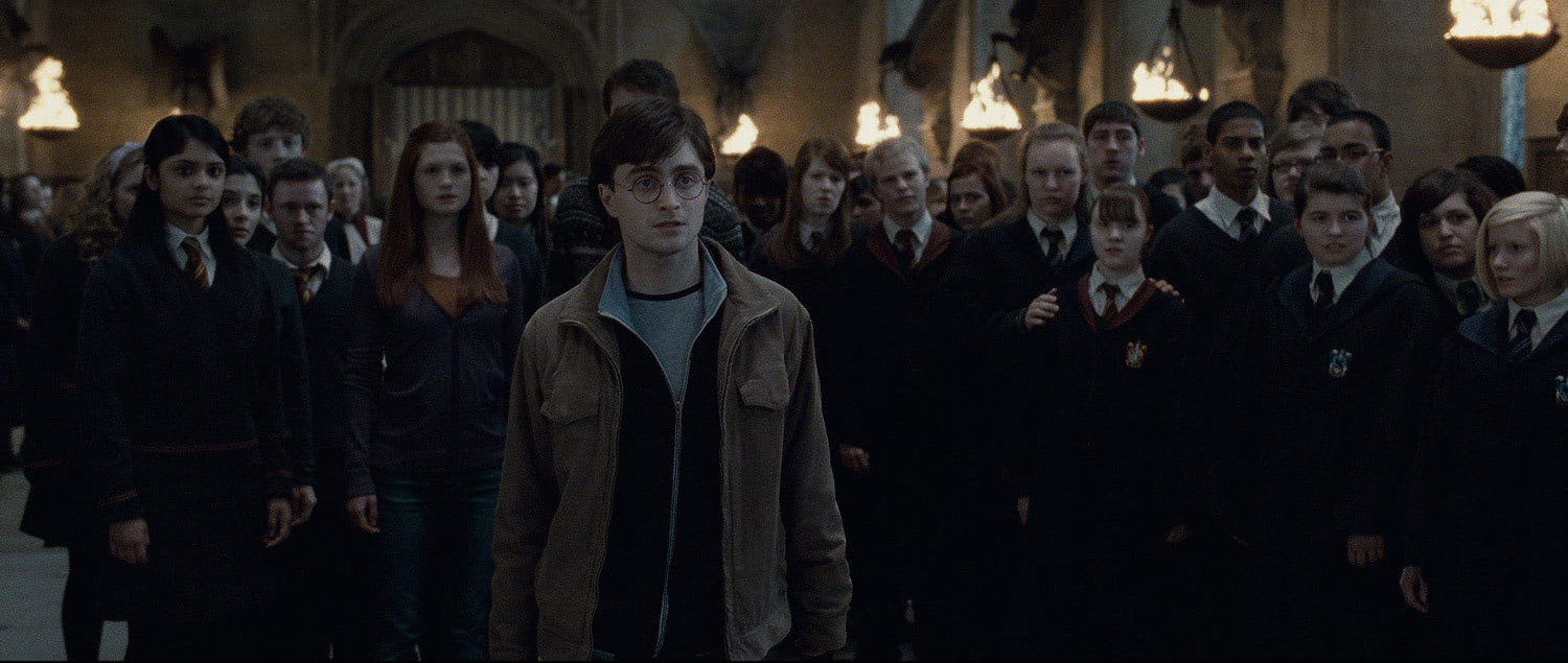 Harry revealed in the Great Hall