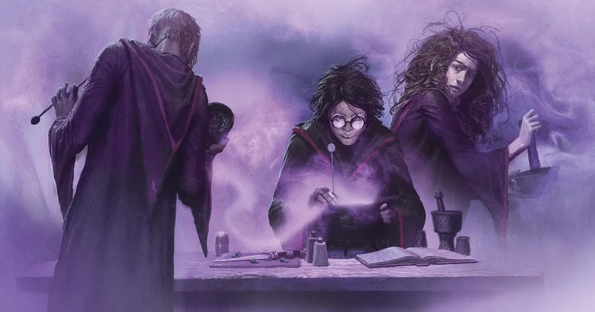 First look at the trio in Potions class from ‘Half-Blood Prince’ illustrated edition