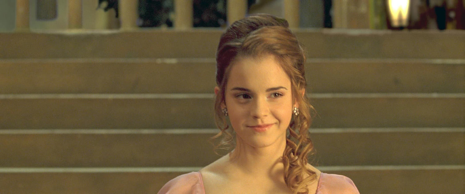 Hermione enters the Yule Ball