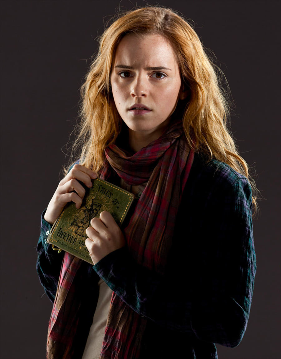 Hermione Granger with ‘Beedle the Bard’