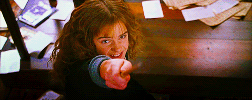 Hermione Granger immobilises the Cornish Pixies