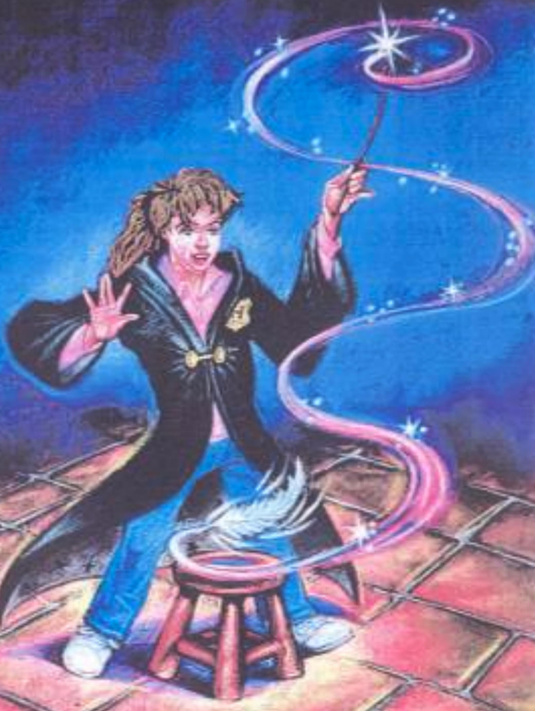 Hermione learns to levitate