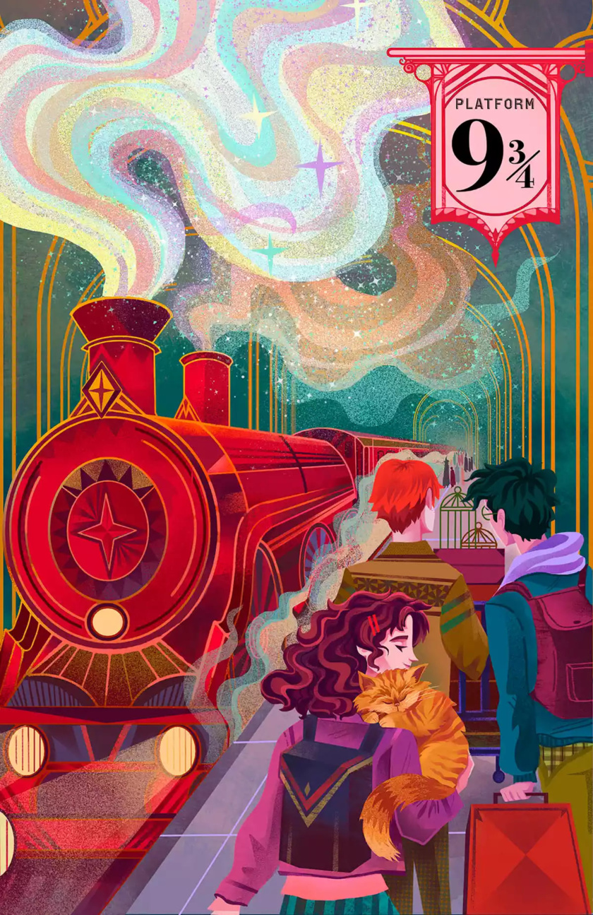 Boarding the Hogwarts Express (interactive illustrated edition)