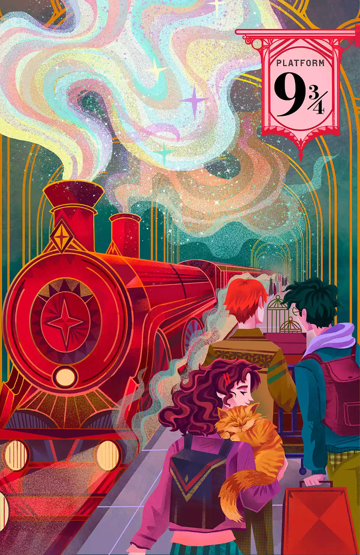 Boarding the Hogwarts Express (interactive illustrated edition)