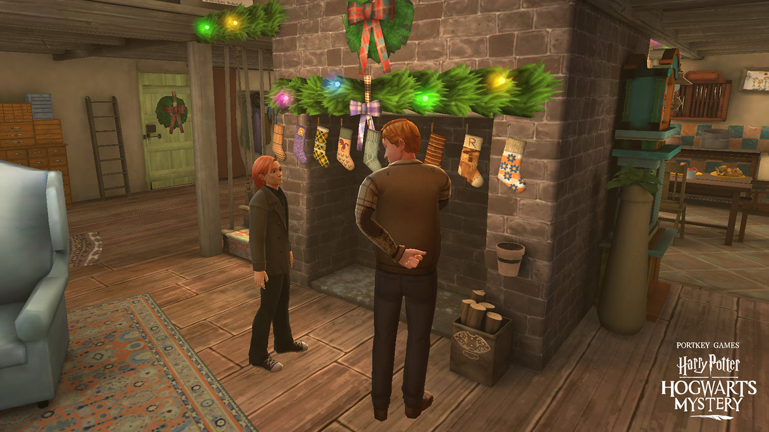 Christmas with the Weasleys (‘Harry Potter: Hogwarts Mystery’)