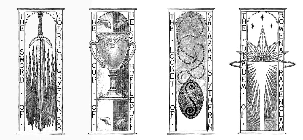 Sword, Cup, Locket and Diadem (house editions)