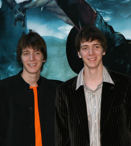 James and Oliver Phelps at the New York City ‘Goblet of Fire’ premiere ...