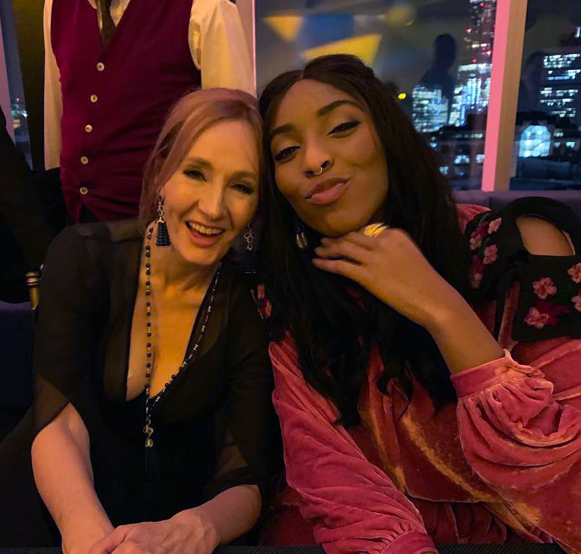 J.K. Rowling and Jessica Williams