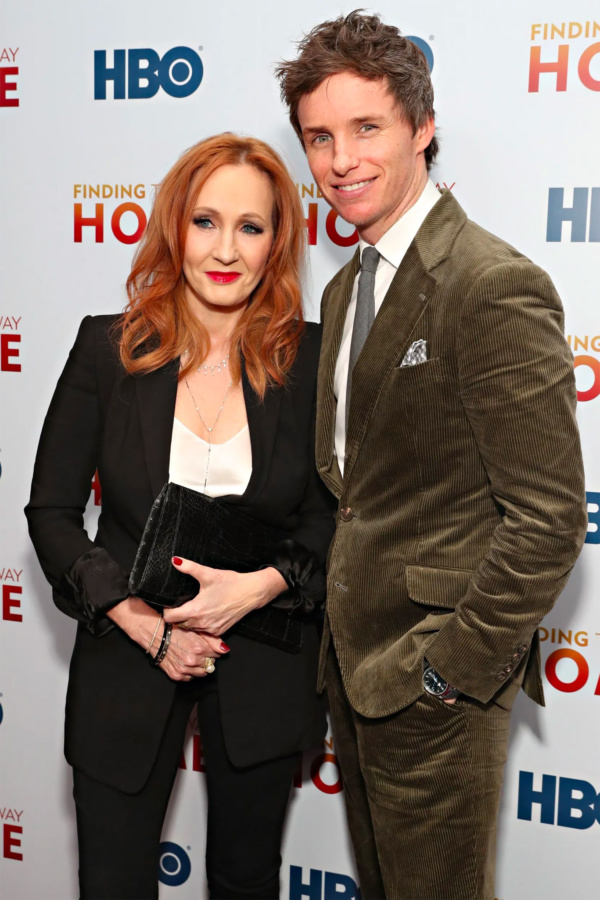 J.K. Rowling and Eddie Redmayne at the ‘Finding the Way Home’ premiere