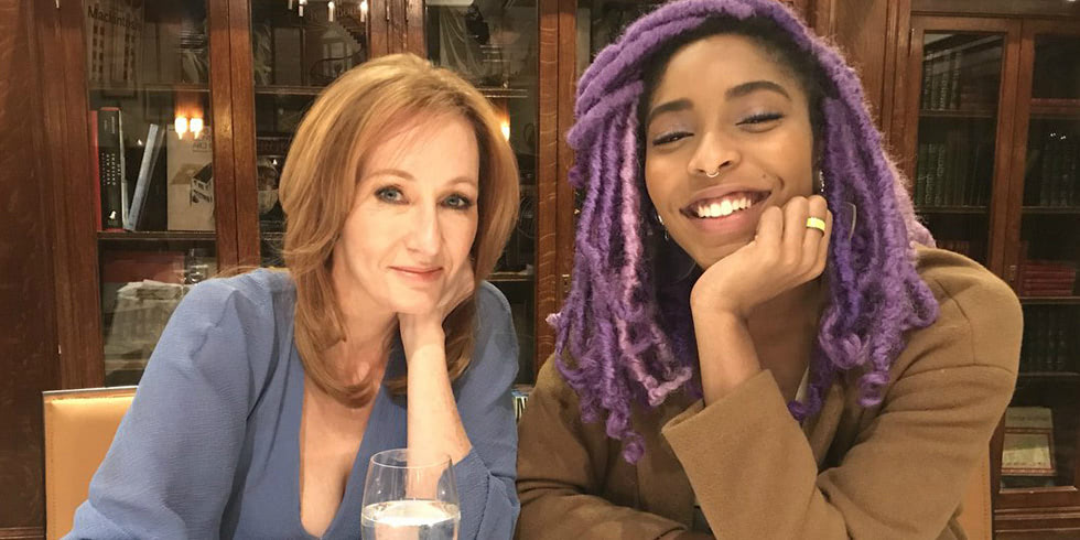 J.K. Rowling and Jessica Williams (Lally Hicks)