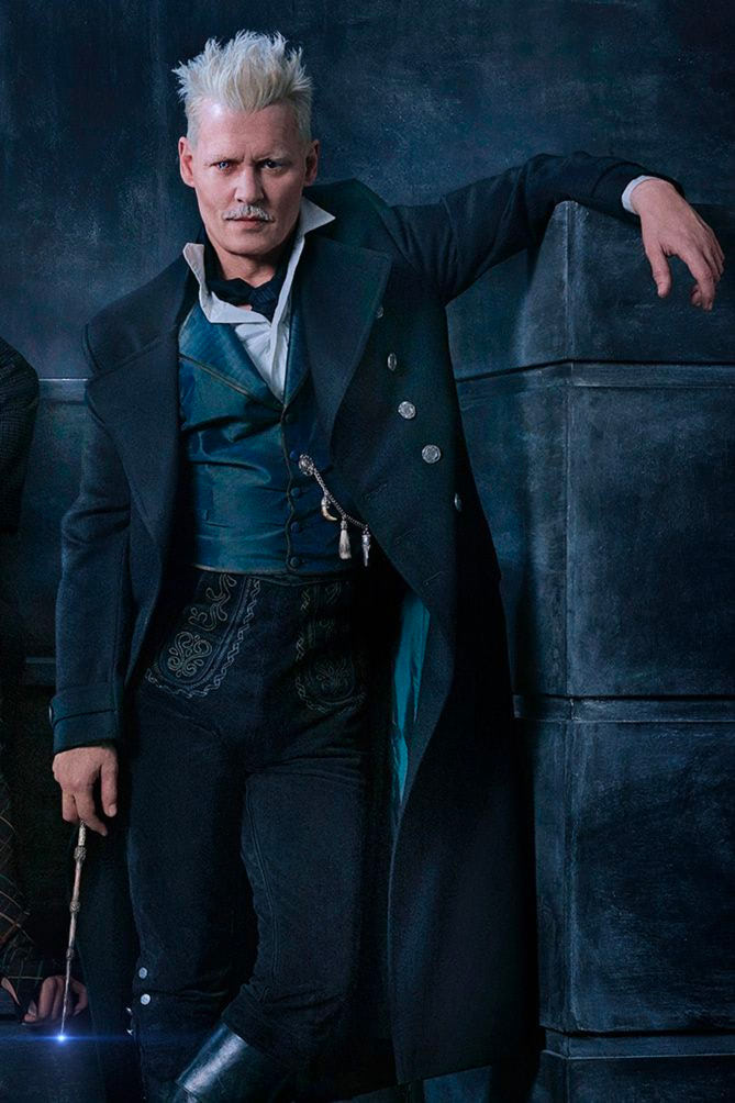 Johnny Depp as Gellert Grindelwald.