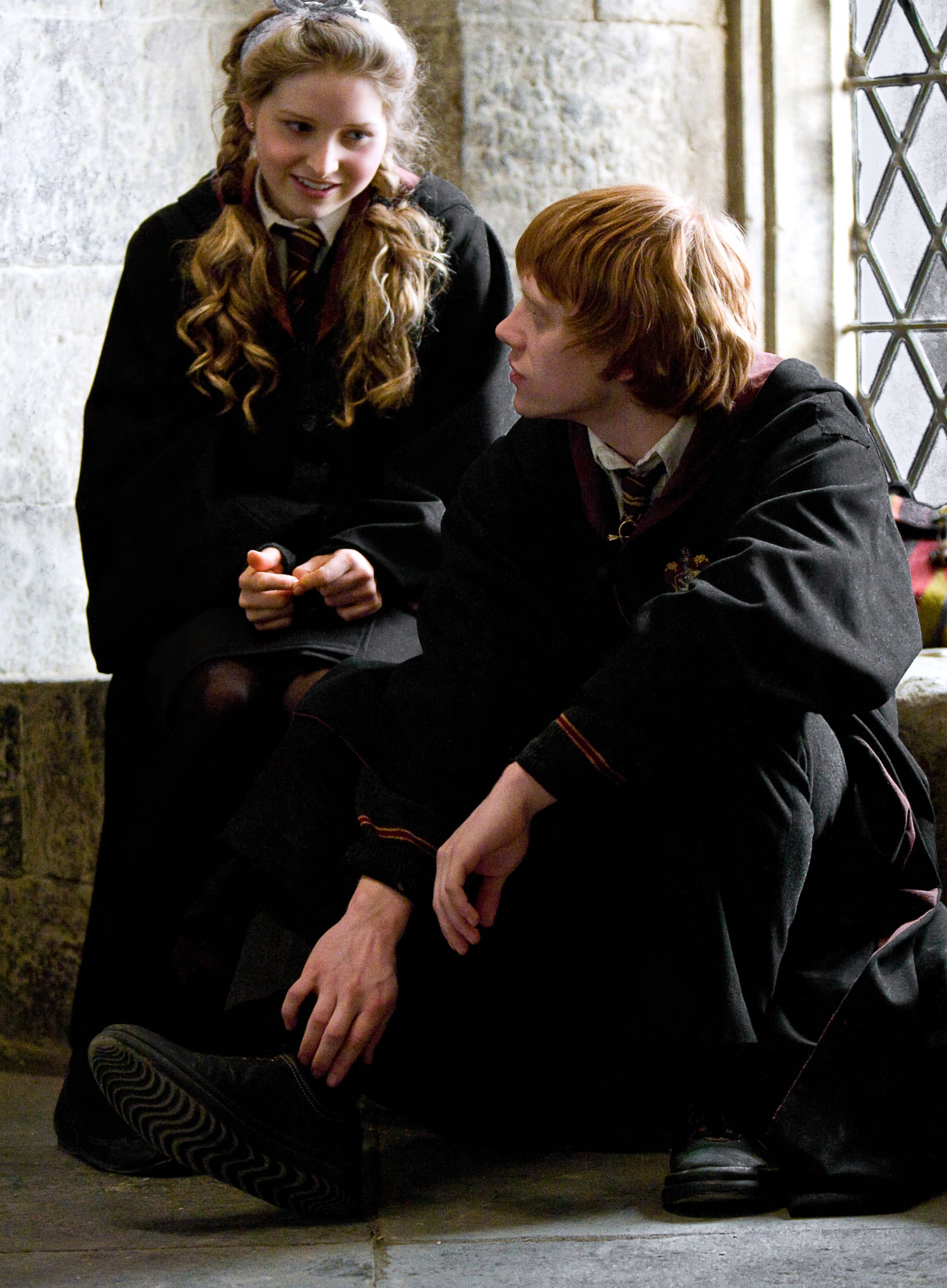 Lavender Brown and Ron Weasley
