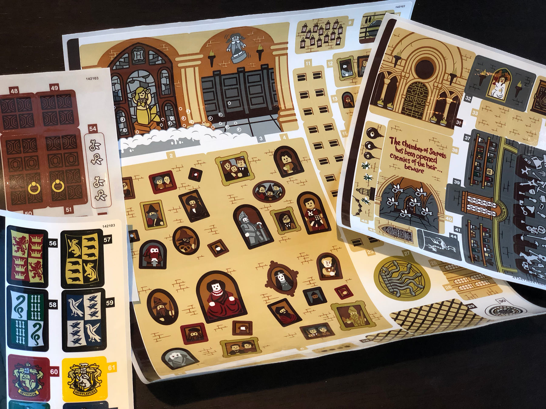LEGO Hogwarts Castle (71043) sticker sheets