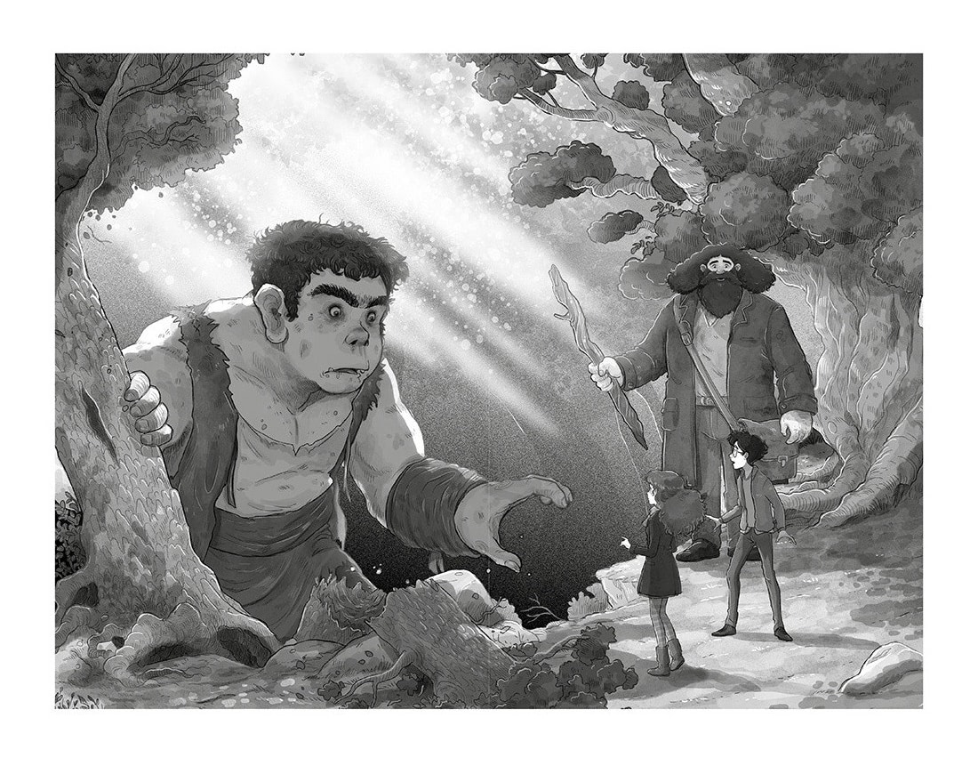 Meeting Grawp (Spanish illustrated edition)