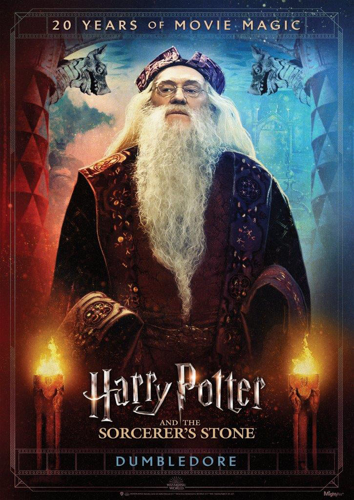 ‘Philosopher’s Stone’ 20 Years of Movie Magic Dumbledore poster