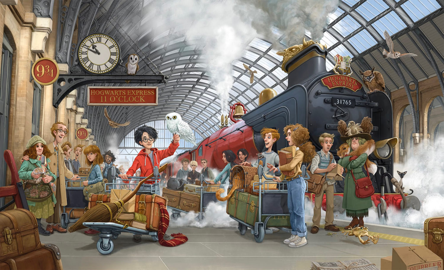 Platform Nine and Three-Quarters (Jonny Duddle illustration)