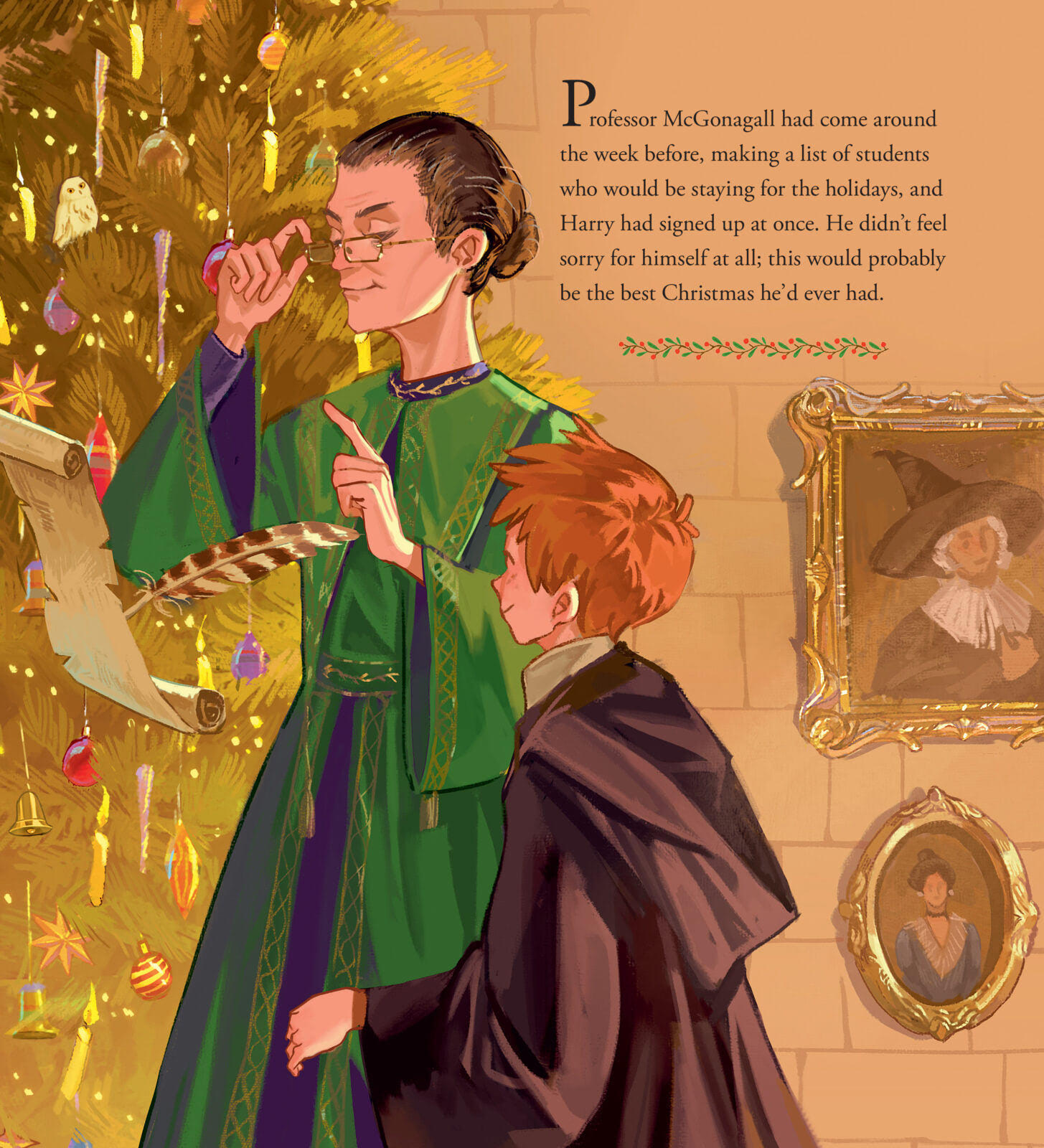 Professor McGonagall and Ron (Christmas at Hogwarts)