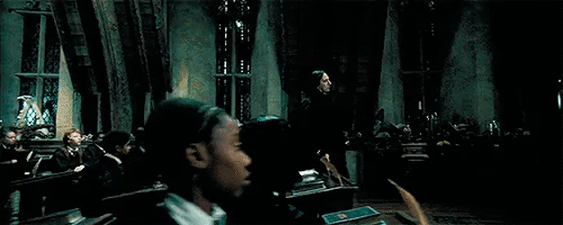 Professor Snape teaches Defence Against the Dark Arts