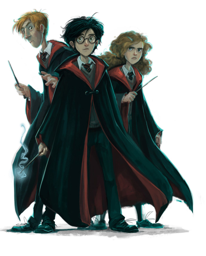 Ron, Harry And Hermione (Jonny Duddle Illustration) — Harry Potter Fan Zone