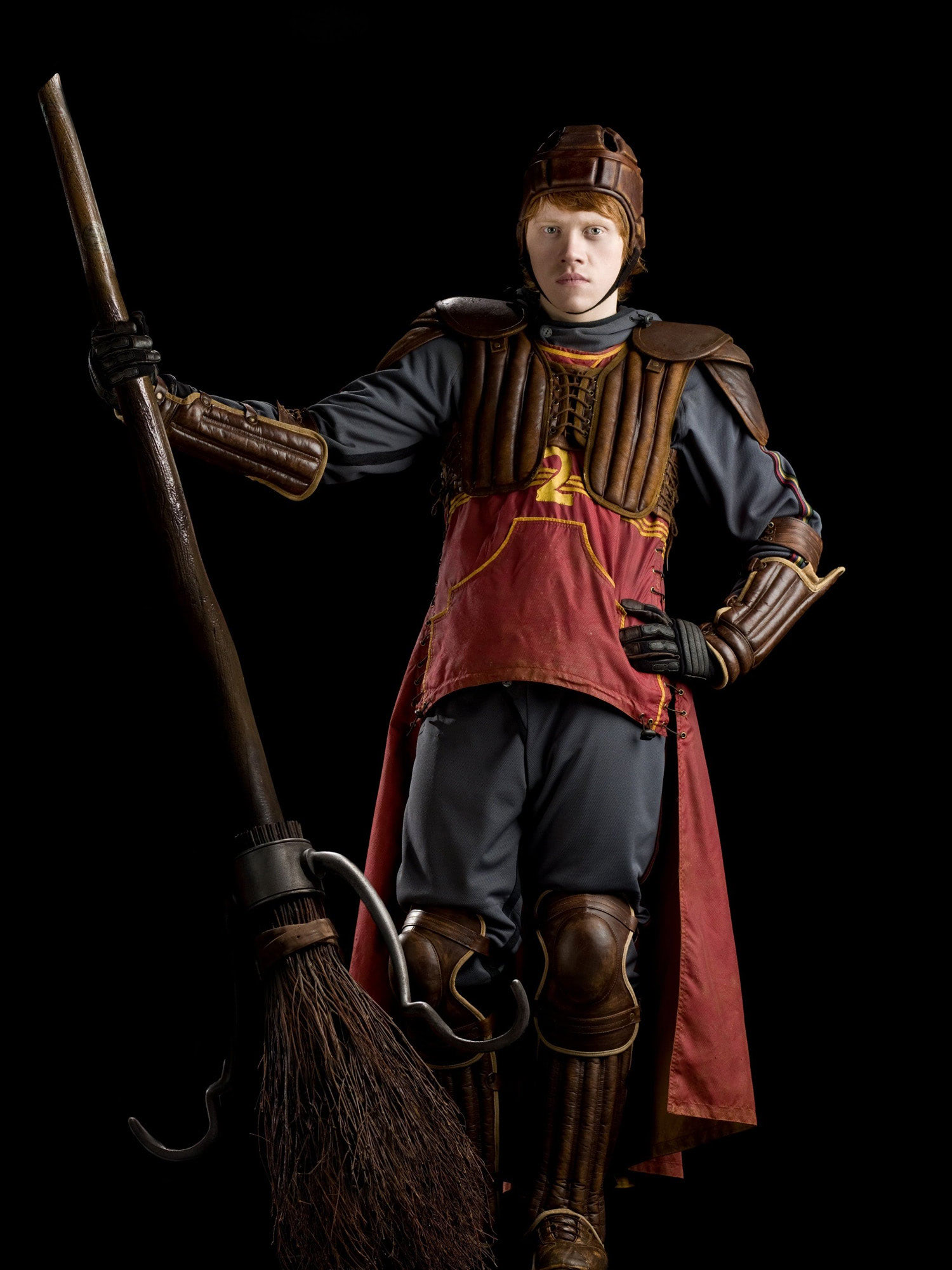 Portrait of Ron Weasley in Quidditch robes
