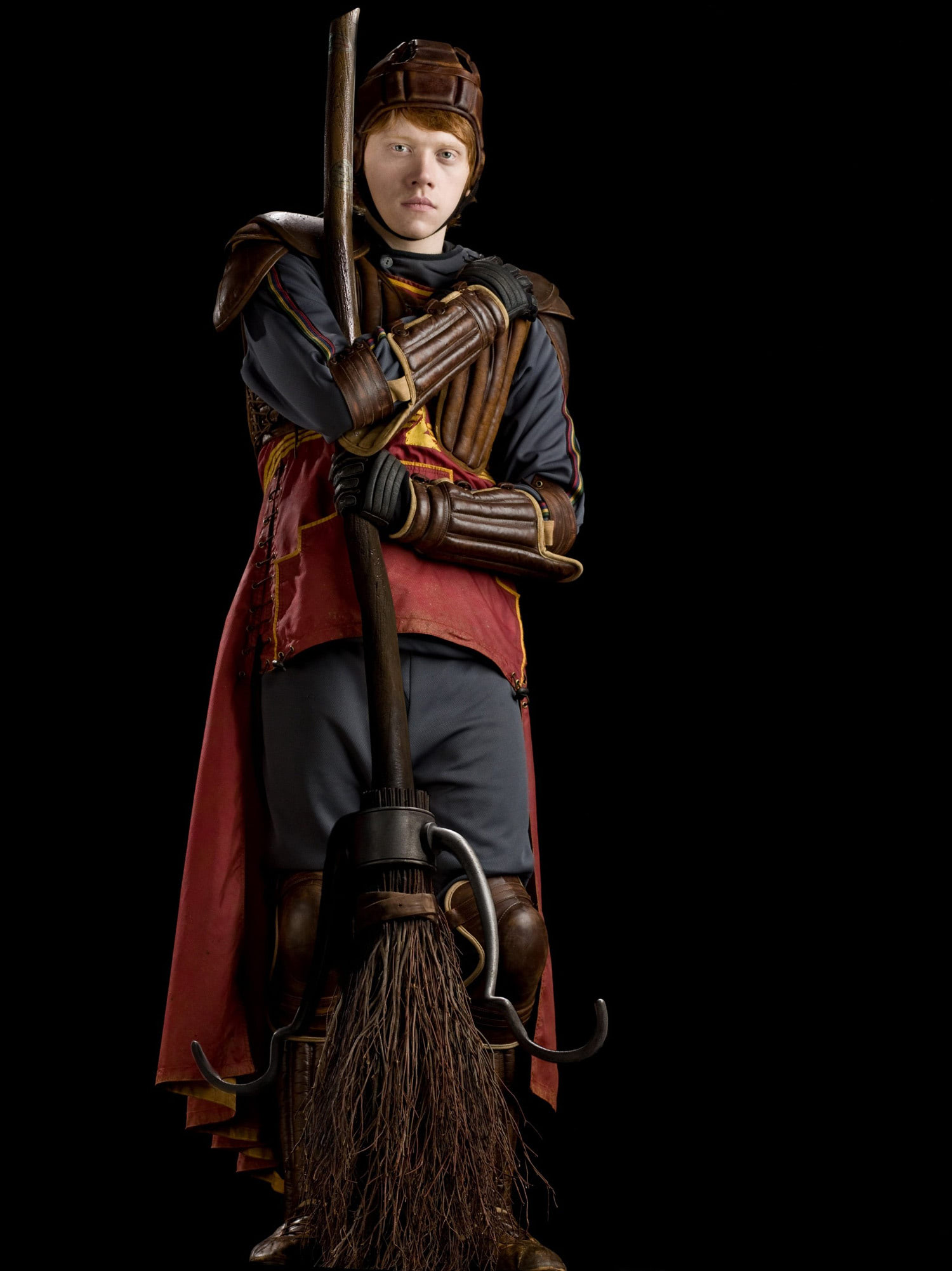 Portrait of Ron Weasley in Quidditch robes
