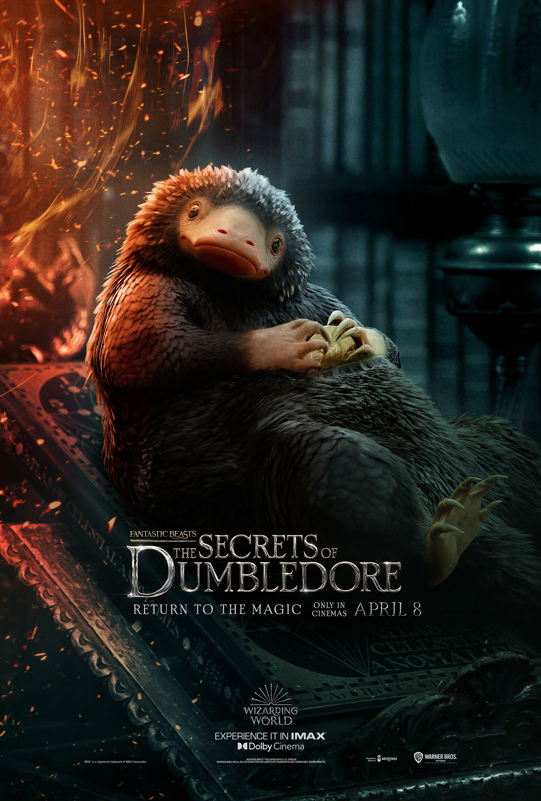 ‘Secrets of Dumbledore’ Teddy the Niffler poster